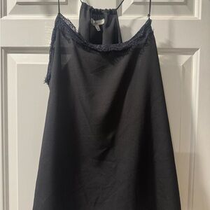 G.H. Bass & Co. Black Camisole with Lace Trim